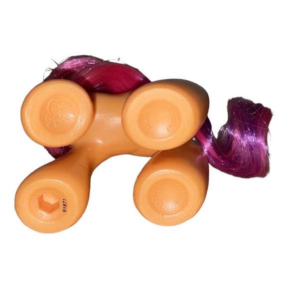 2008 my little pony scootaloo orange with butterfly cutie mark pink purple hair - Picture 6 of 6